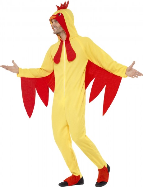 Vuxen kyckling jumpsuit kostym 3:a