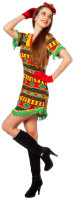 Farverige Fiesta Mexicana damer kostume