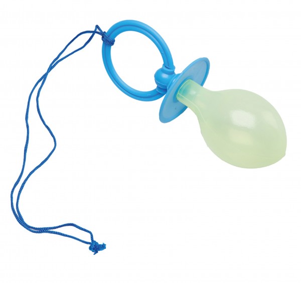 Blue giant baby pacifier