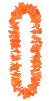 Oversigt: Orange hawaiisk halskæde Hoola Flower