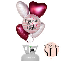 Vorschau: Mama Du bist wunderbar Ballonbouquet-Set mit Heliumbehälter