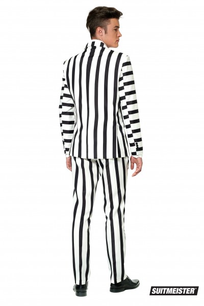Suitmeister Party Suit Striped Black White 2