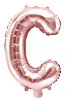 Folienballon C roségold 35cm