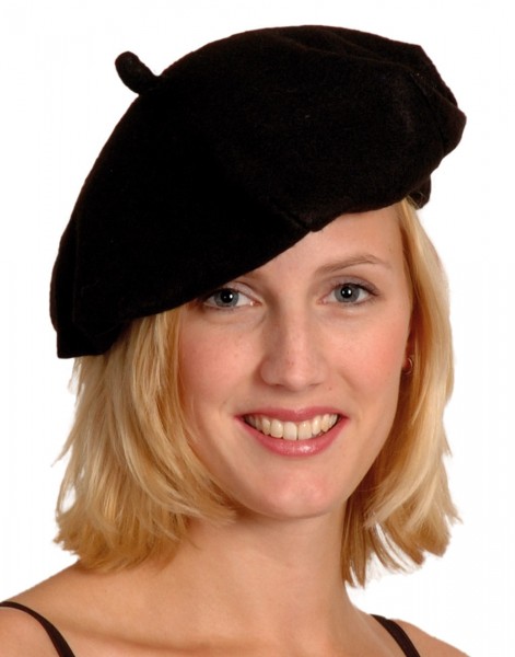 Czarny beret Francja