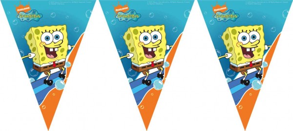 SpongeBob Fun Surfing Sponge Pennant Chain 3m