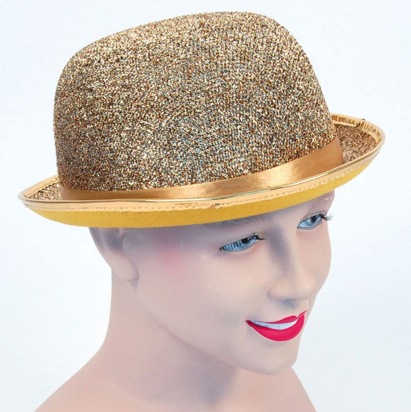 Luksusowa czapka z brokatem melon