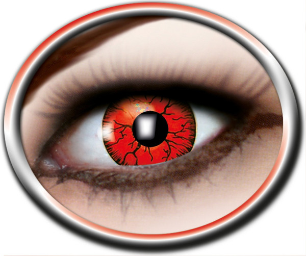 Flame contact lenses