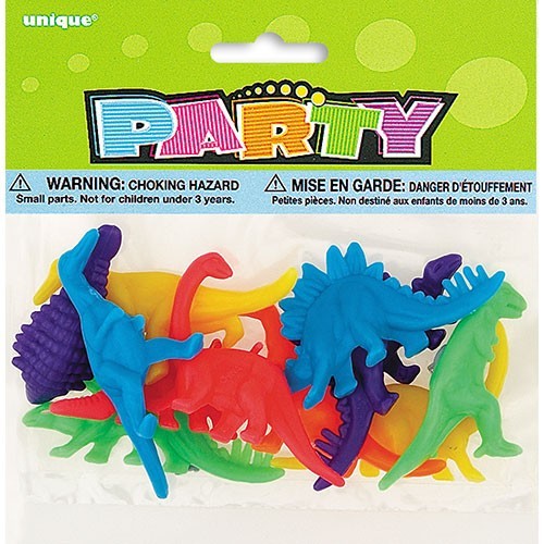Bolsa de regalo de dinosaurios de colores set de 12