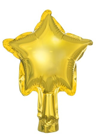 25 folieballonger stjärnhimmel guld