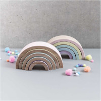 Preview: Wooden rainbow blank, 5 pieces