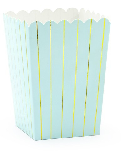 6 Cheerful Birthday Snack Boxes mint turquoise