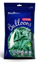 Preview: 50 Partystar metallic balloons aquamarine 23cm