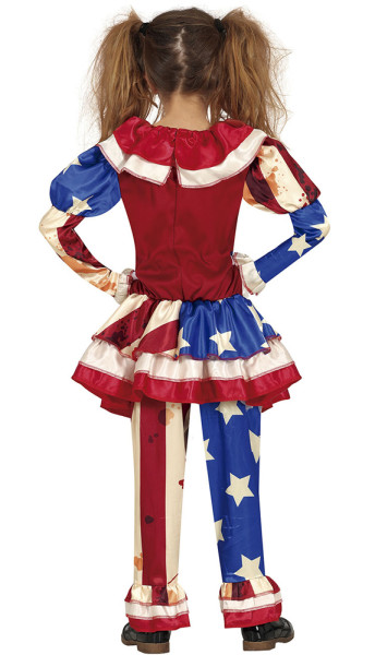 Disfraz de payaso de terror americano para niña