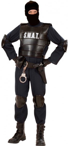 SWAT-politibetjent, mænds kostume