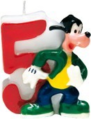 Mickey Mouse Traumland Geburtstagskerze 5