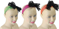 Voorvertoning: Roze kanten hoofdband met strik