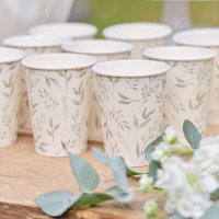 8 Babylove Christening Eco cups 250ml