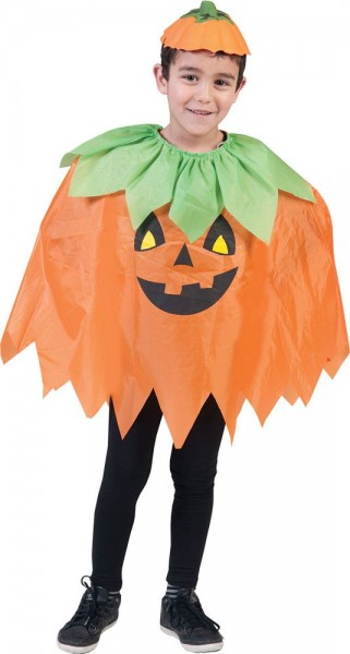 Cute pumpkin cape for children