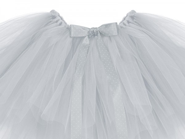 Nice tutu gray with dotted bow 3