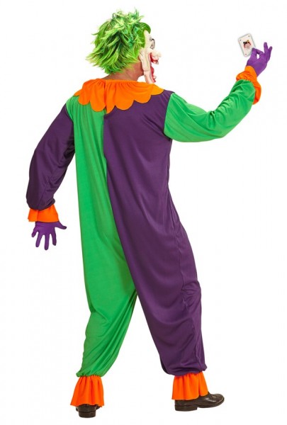 Disfraz de payaso de terror Crazy Joker para hombre 2