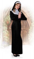 Oversigt: Klassisk sort nonne kostume