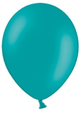 20 party star balloons turquoise 27cm