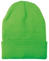Widok: Stylowa, neonowo-zielona czapka