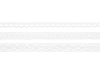 Vorschau: 1,5m Vintage Spitzenband Marie weiß 3er Set