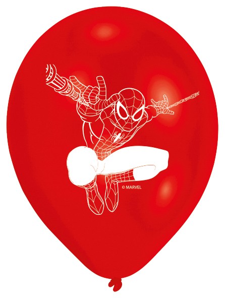 6 ballons Spiderman On A Mission 23 cm