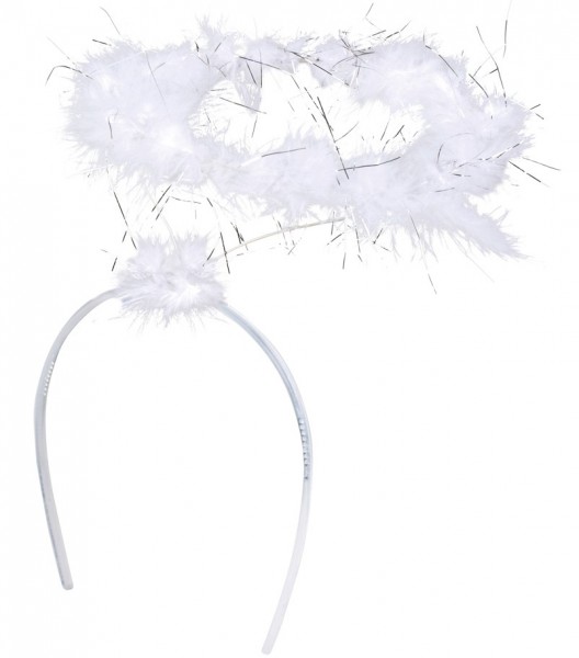 Angel halo headband white 2