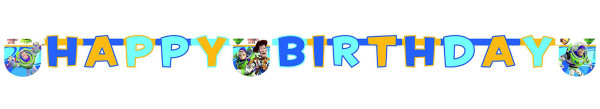 Toy Story Power Happy Birthday garland 210cm