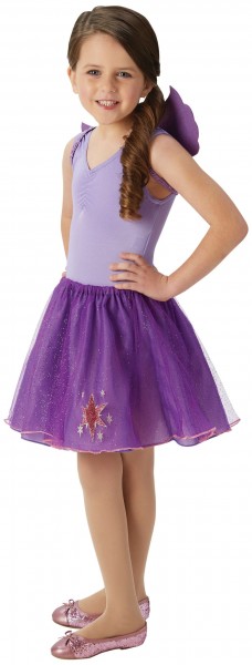 Falda infantil purpurina morada