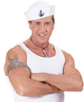 Sailor hat with anchor motif