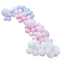 Vorschau: Premium Ballongirlande Pastell Cloud