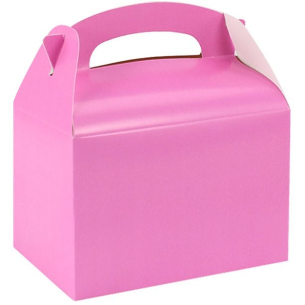 Party box for giveaways in pink