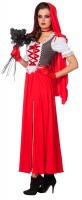 Oversigt: Lady Lucy Lille Rødhætte kostume til en kvinde
