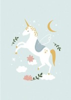 Preview: 6 unicorn coloring pads A4