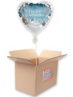 Weiße Weihnacht Folienballon 45cm