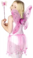 Fairy butterfly set with wings and magic wand
