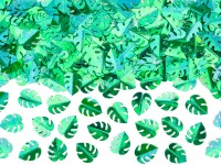 Confettis de table feuilles de Monstera vertes 15g
