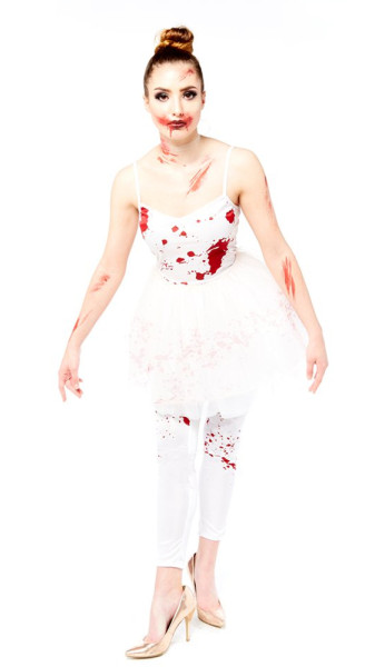 Horror zombie ballerina ladies costume