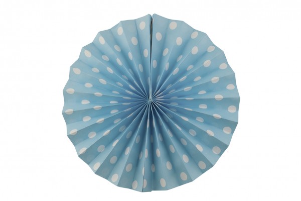 Punkter sjove blå dekorationsventilatorpakke på 2 40 cm