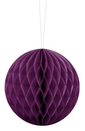 Honeycomb ball Lumina dark purple 10cm