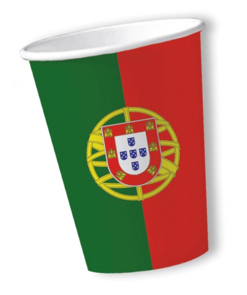 10 Portugal papieren bekers Lissabon 200ml