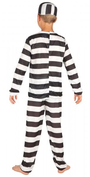 Costume per bambini Convicts Nero Bianco 2
