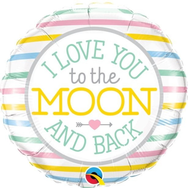 Folieballon I-love-you-to-the-moon-and-back
