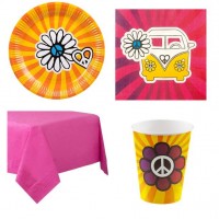 Small hippie peace party set