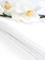 Anteprima: Tessuto decorativo bianco 1,5x8m