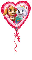 Balon w kształcie serca Paw Patrol Skye & Everest