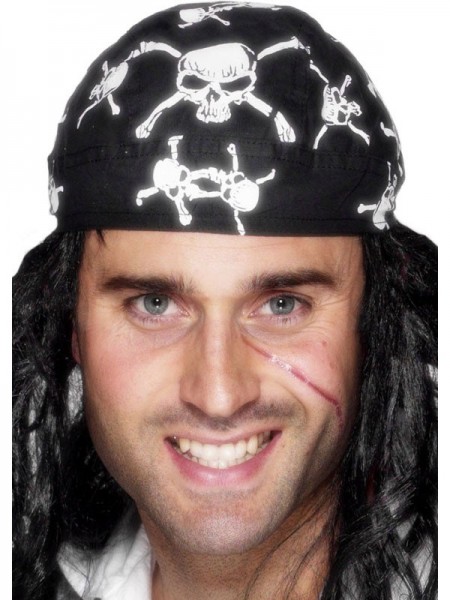 Totenkopf Piraten Bandana Kopftuch